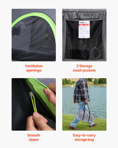 VEVOR - Tienda de campaña para SUV o camioneta, diseño Impermeable de Doble Capa con Bolsa de Transporte, Capacidad para 2 a 9 Personas para Actividades al Aire última intervensión