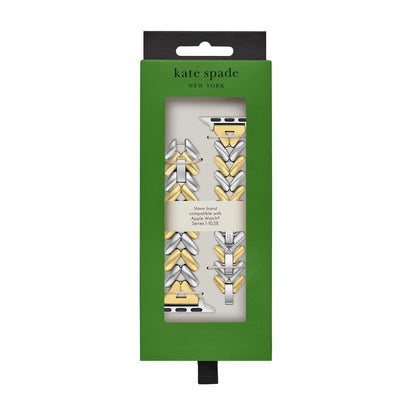 Kate Spade New York Correa para Apple Watch Kate Spade KSS0201E Apple Only de acero inoxidable en color dorado y plateado para dama