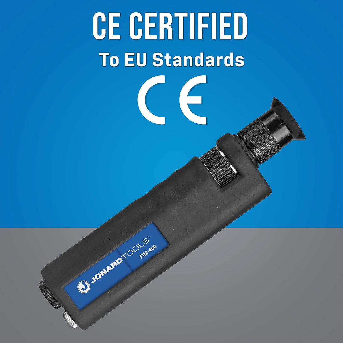 Jonard Tools FIM-400 Microscopio de inspección de Fibra óptica 400x con adaptadores FC/SC/ST y LC