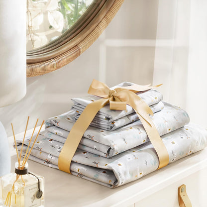Comfort Spaces - Juego de sábanas 100% algodón Transpirable, Ligero, Suave con Bolsillo elástico de 14 Pulgadas, se Adapta a colchones de hasta 16 Pulgadas, Ropa de Cama acogedora para Todas Las