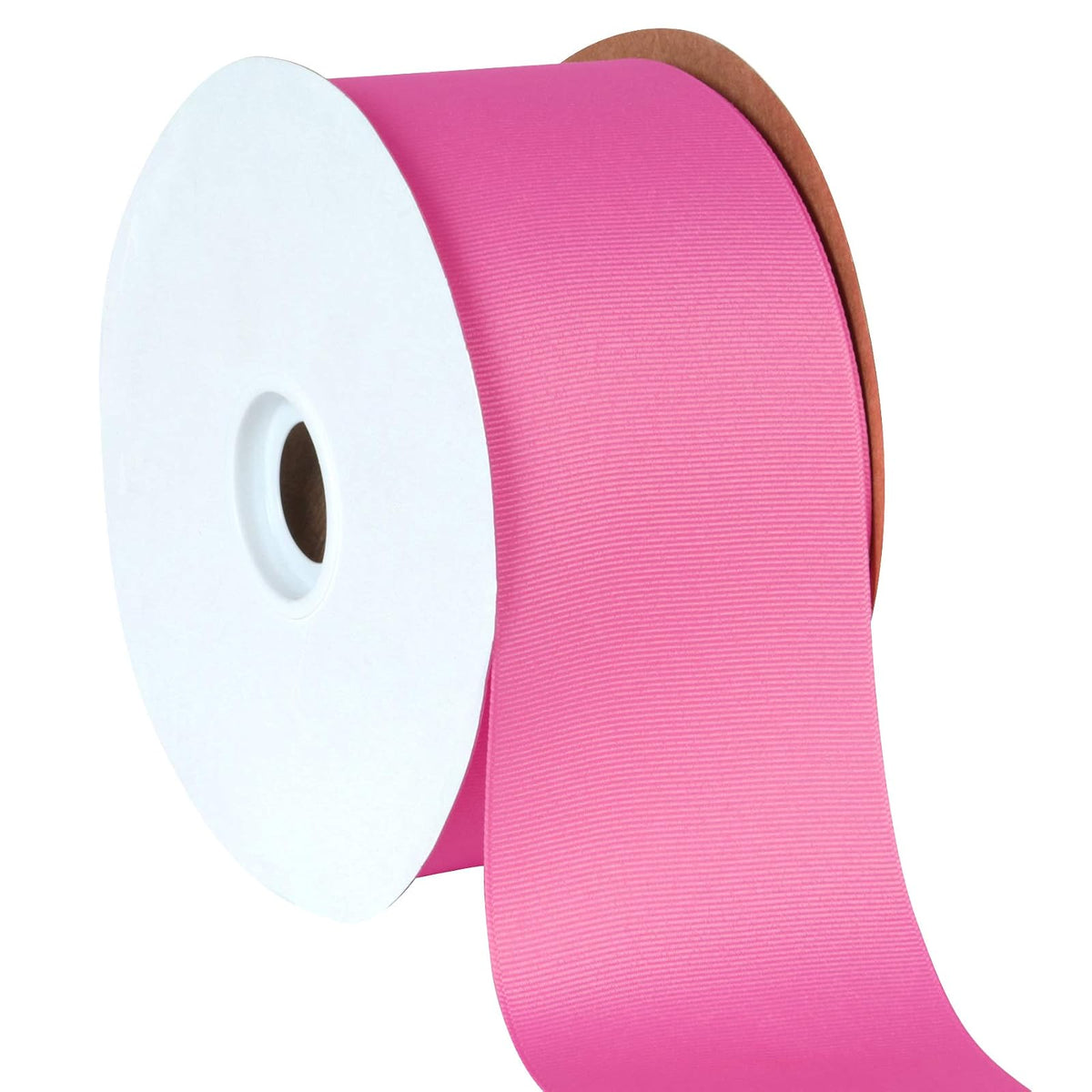 Berwick Offray Cinta de grogrén de 3 pulgadas, rosa fuerte, 50 yardas