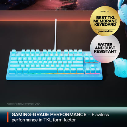 SteelSeries Teclado Mecánico Apex 3 TKL Color Aqua
