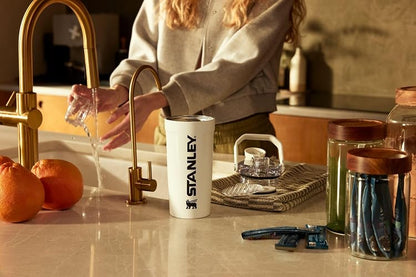 STANLEY Vitalize - Botella coctelera de 20 onzas | Taza coctelera aislada a prueba de fugas | Almacenamiento base y tapa de flujo rápido giratorio | Batidos de proteínas y polvo para pre-entrenamiento