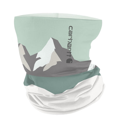 Carhartt Force UPF 50+ Polaina de Cuello para Todas las Estaciones - Talla Única - Estampado de montaña - Big Sky - White