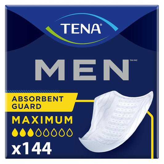Tena Incontinence Guards for Men, Moderate Absorbency, 144 Count