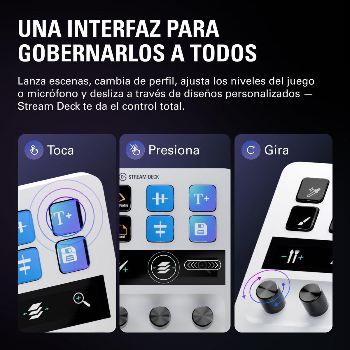 Elgato Stream Deck + White, mezclador y controlador