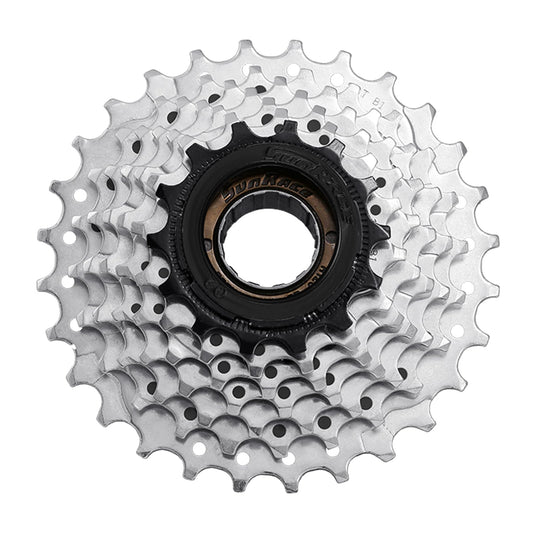 SUNRACE Rueda Libre 7P 14/28D Index Plata/Negro Cajita MFM2A.7DS0.1S5.BXB