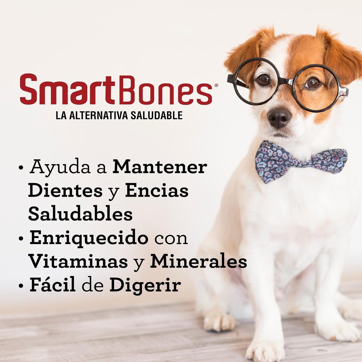 SmartBones Premios Perro, huesitos Mantequilla maní sin carnaza, Pack-3 pzs