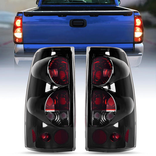 Nilight NA803 Conjunto de Luz Trasera para Chevrolet Silverado 1500/2500/3500 1999-2002 GMC Sierra, Estilo OE, Lente Ahumado