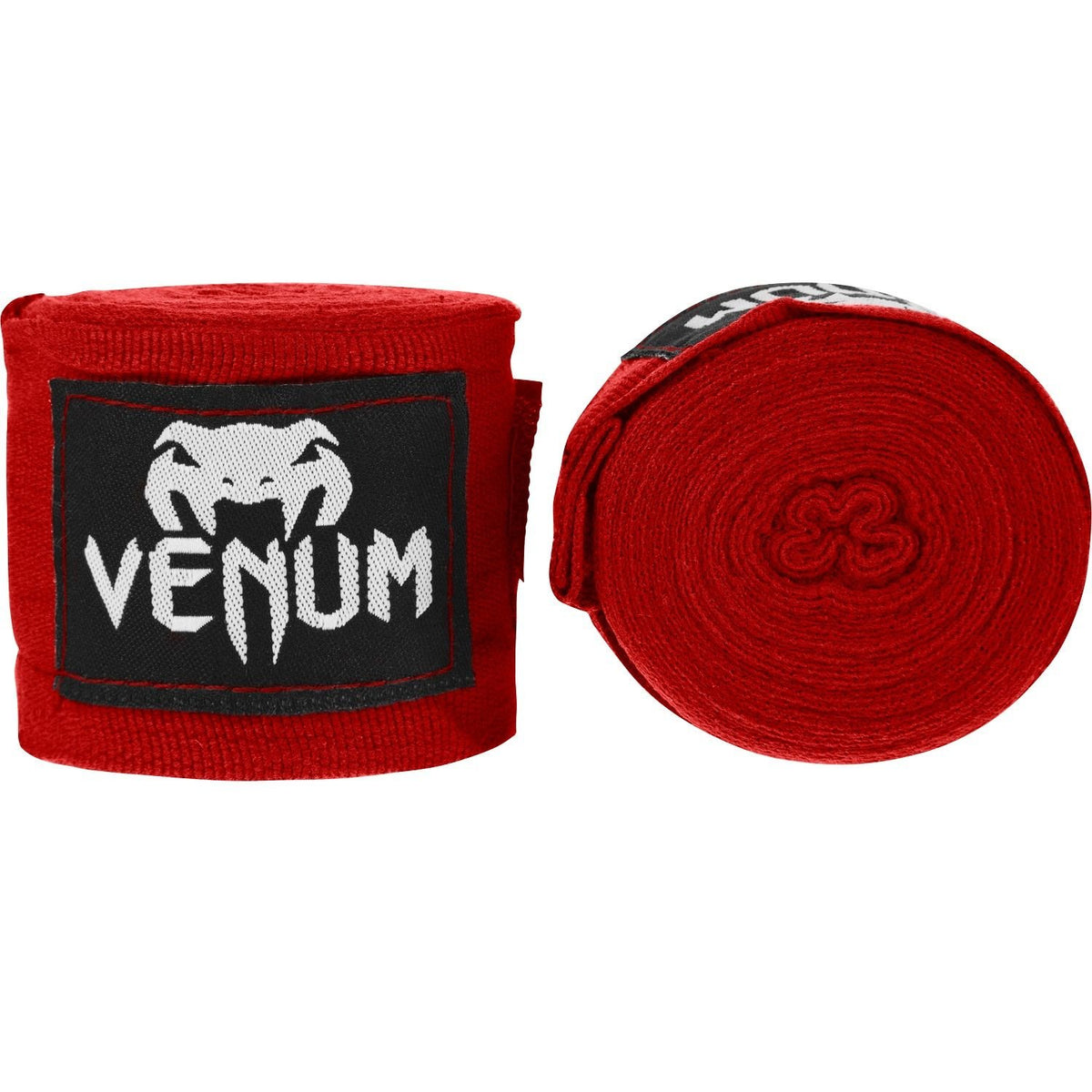 Venum Vendas de Boxeo de Algodón Elástico - Rojo - 4-Meter - Boxing Handwraps