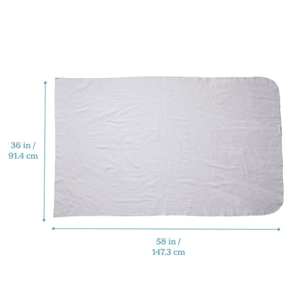 ECR4Kids ELR-026 - Manta de descanso para cuna de guardería para niños, color blanco (paquete de 12)