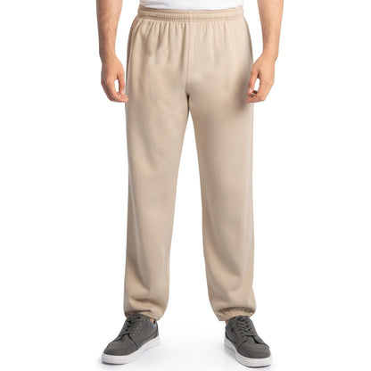 Fruit of the Loom Eversoft Pantalones Deportivos de Forro Polar para Hombre - Caqui jaspeado - 2XL