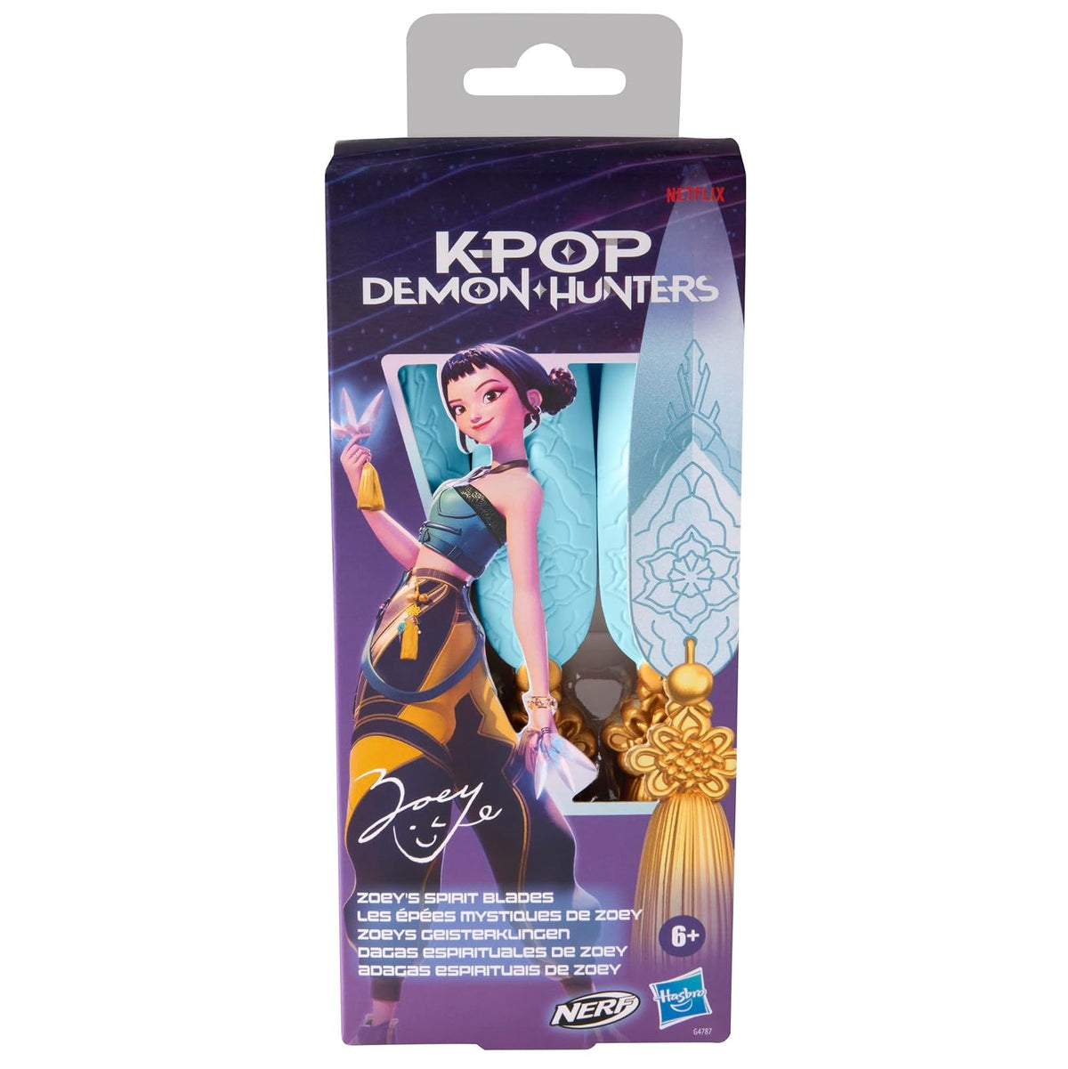 KPOP DEMON HUNTERS NERF Dagas Espirituales de Zoey Juguete de rol y Cosplay