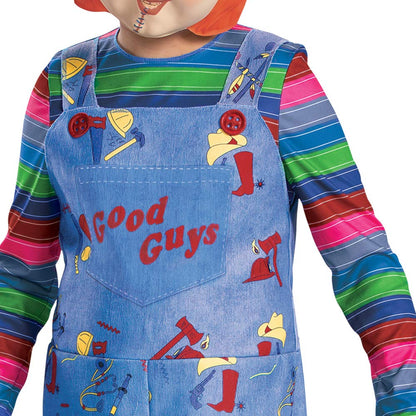 Disfraz de Chucky para niños, Disfraz Oficial de Chucky, Disfraz de Chucky, Disfraz clásico de niño, Talla M (7-8)