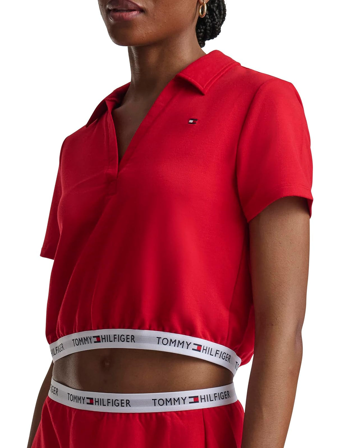 Tommy Hilfiger - Polo Corto de Manga Corta para Mujer