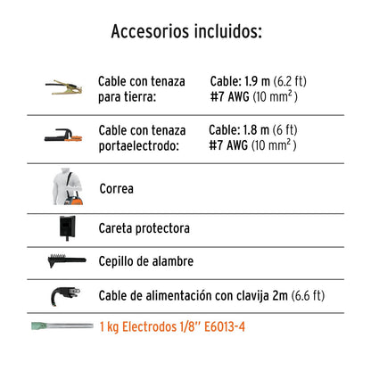 Truper SOIN-101M, Mini soldadora inversora 100 A 127 V ligera y compacta