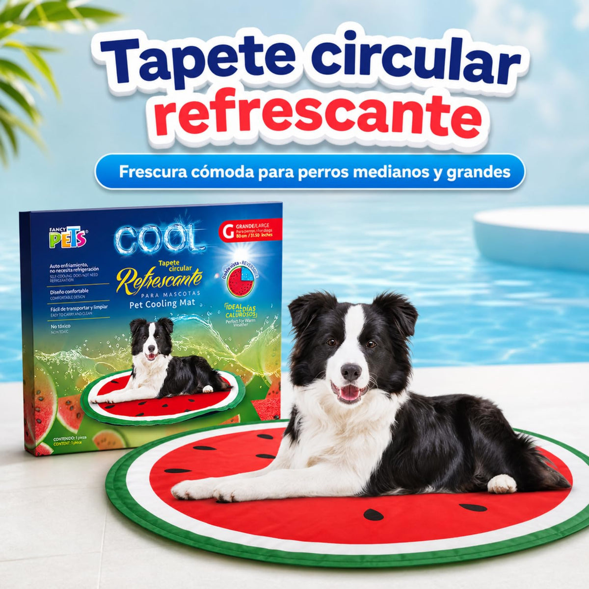 Fancy Pets TAPETE REFRESCANTE Circular GDE Sandia Cool
