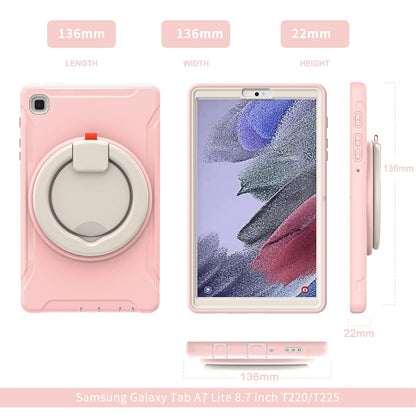 ORIbox Defender - Funda para Samsung Galaxy Tab A7 Lite [8.7 Pulgadas] 2021, protección contra caídas de Cuerpo Completo, Parachoques 3 en 1 a Prueba de Golpes con Soporte de Anillo de 360°