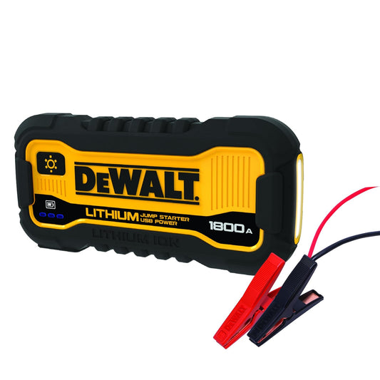 DEWALT DXAELJ18C 1800 Pico Amps Jump Starter | Ión de litio, alimentación USB, estuche de transporte