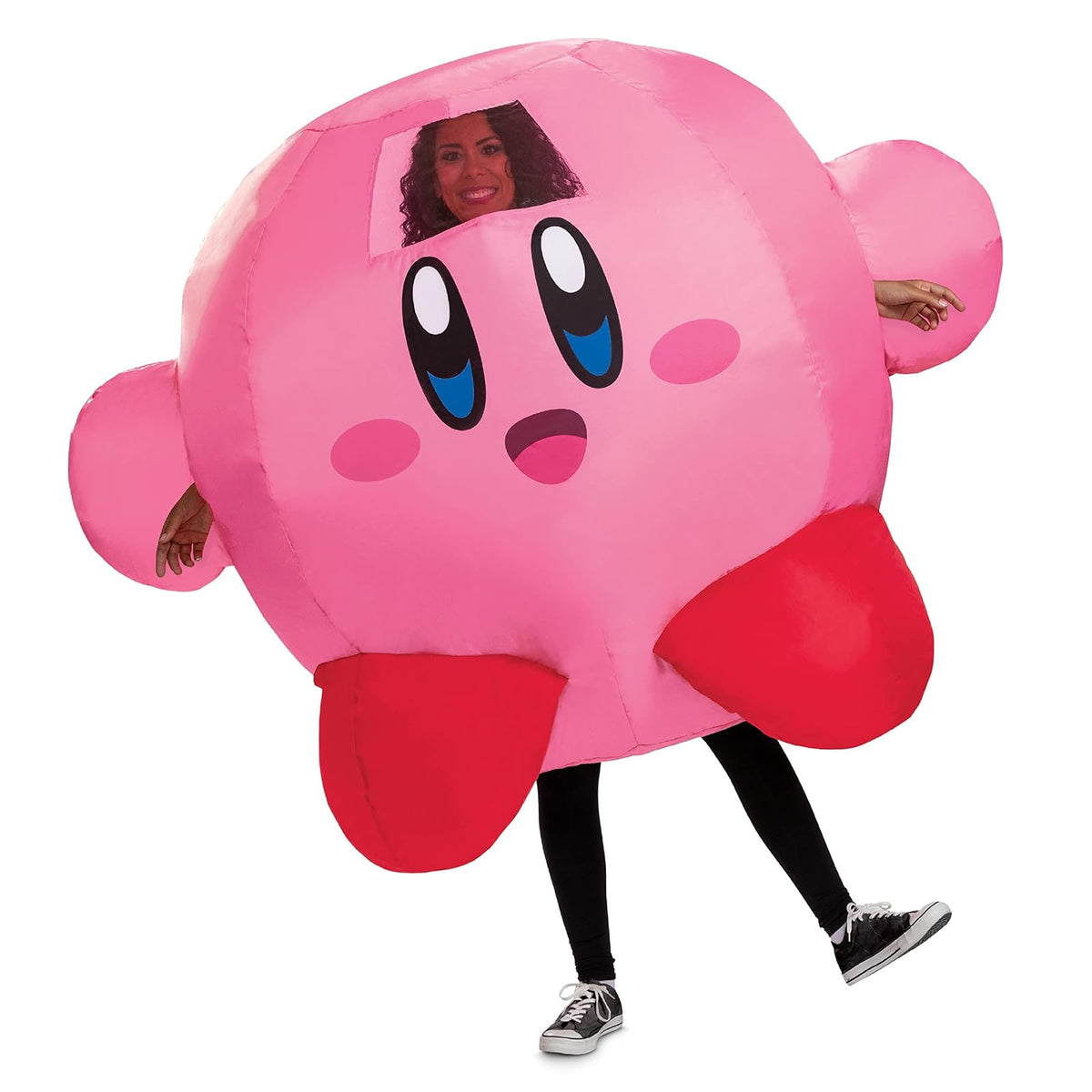 Disguise Kirby, disfraz oficial de Nintendo para hombre con ventilador inflador, talla única, Kirby, Talla única