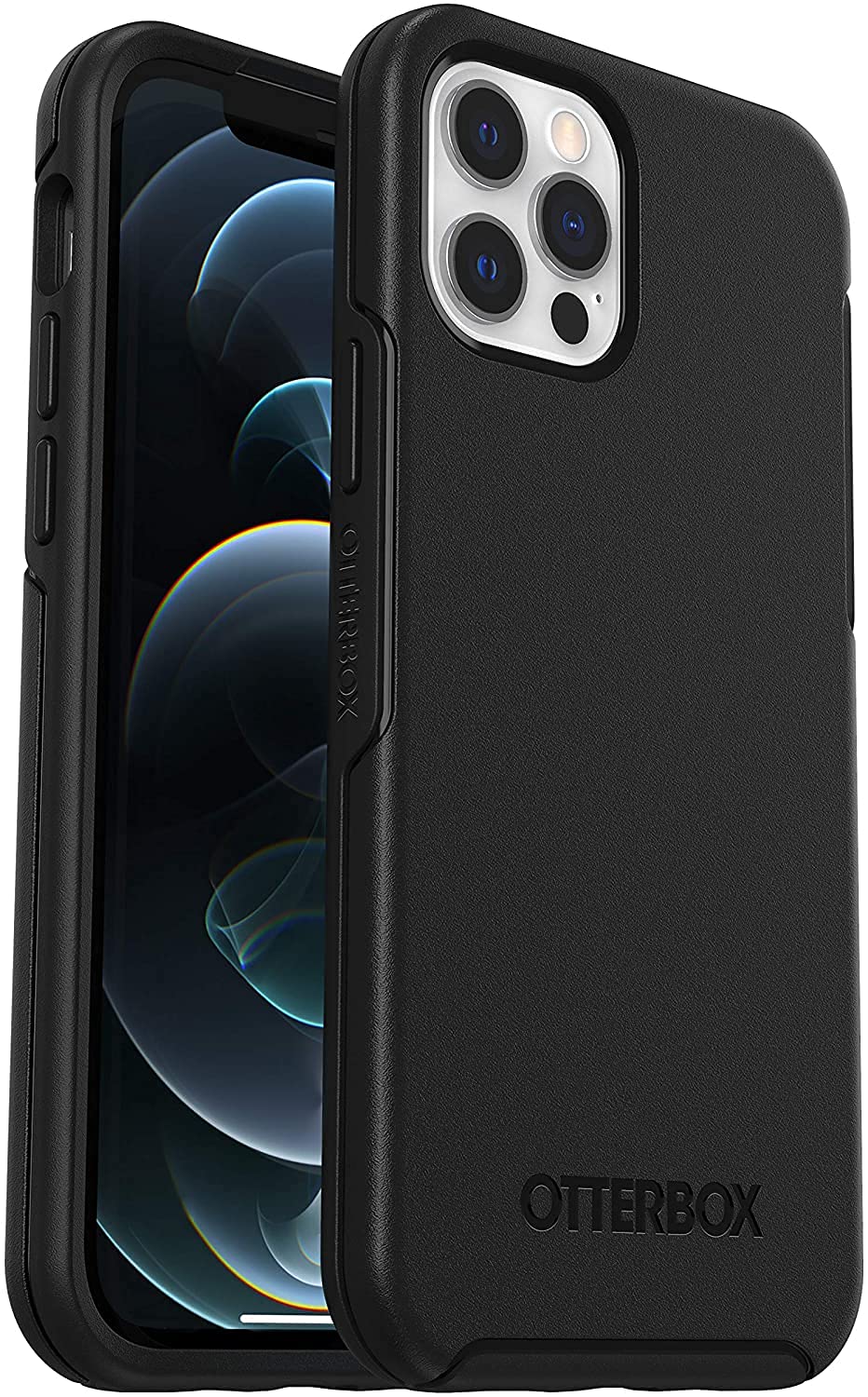 OtterBox Funda Symmetry Series para iPhone 12 y iPhone 12 Pro - Serie Symmetry - Black