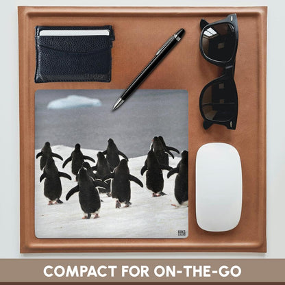 3dRose 8 x 8 x 0.25 Inches Gentoo Penguin Mouse Pad (mp_10513_1)