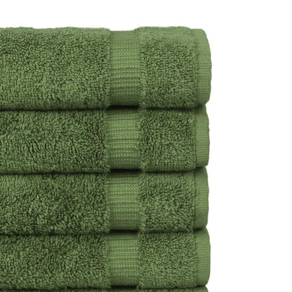 Luxury Hotel & Spa Towel 100% Genuine Turkish Cotton (Wash Cloth - Set of 12, Moss)