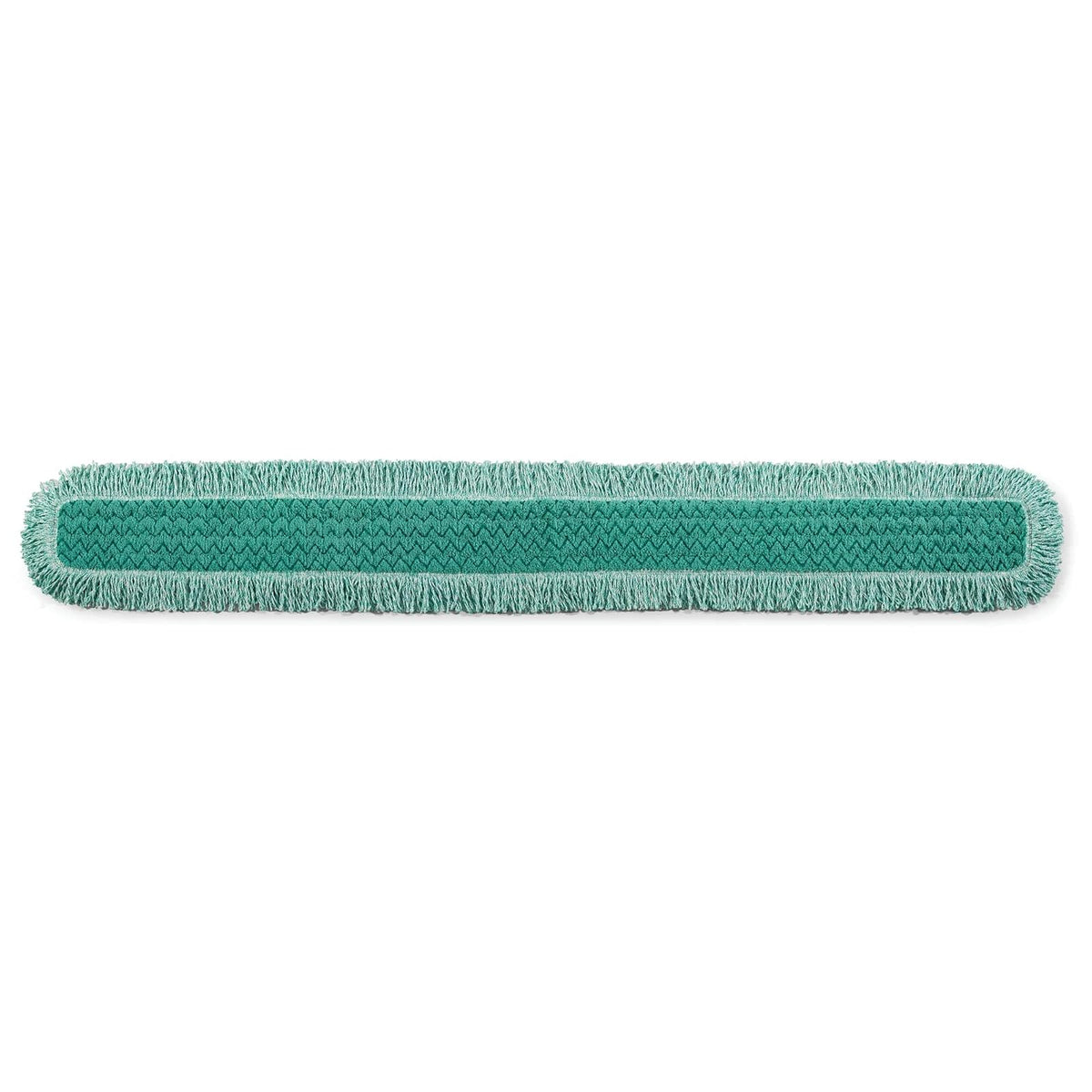 Rubbermaid Commercial Products HYGEN - Almohadilla de microfibra para el polvo de 60 pulgadas con flecos, color verde, para limpieza profesional y limpieza industrial de alta resistencia, para