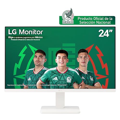 LG Monitor 24MR400-W IPS (1920 x 1080) 24" Refresh Rate 100 Hz, Tiempo de Respuesta de 5 ms (GtG), Contrast Ratio 1000:1