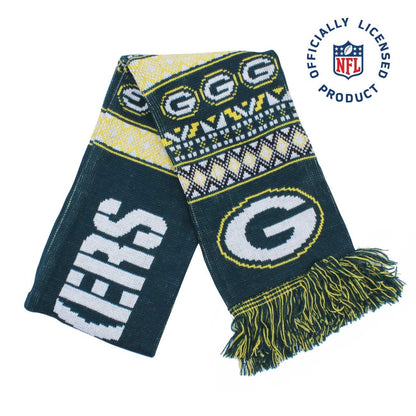 NFL JTNFL-3041-GB Bufanda para Invierno Packers Unisex Adulto, Color Verde, Unitalla