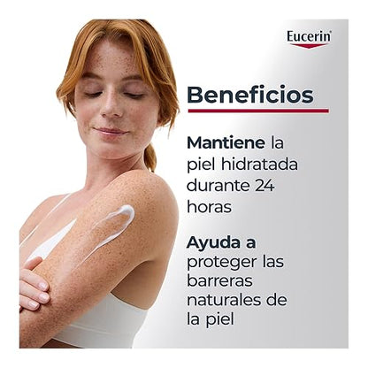 Eucerin Crema Corporal Ultra Ligera Ph5 (200 Ml) Enriquecida Con Dexpantenol, Rápida Absorción Sin Dejar Residuos Para Piel Seca Y Sensible