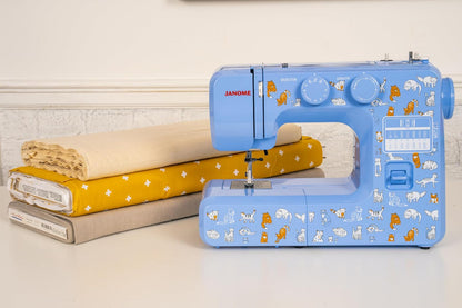Janome Cat Fancy - Máquina de coser fácil de usar con marco interior de metal, diagrama de bobina, videos tutoriales, fabricada pensando en principiantes, multicolor