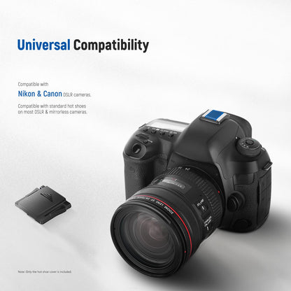 NEEWER 4 Piezas de Tapa de Zapata para Cámara Compatibles con Cámaras Canon EOS R5C R5 R6 RP R 7D Mark II 6D Mark II 5D Mark IV III 1D Mark IV M50 M5 Mark II Rebel T8i T7i Nikon Z9 Z7 D90 D7500
