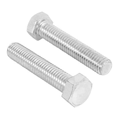Fiero Tornillo Tipo Máquina Acero Galvanizado, Cabeza Hexagonal, 30 Piezas - 1 - 2"X2 1 - 2"