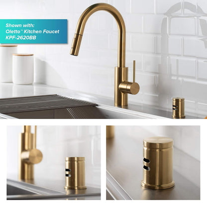 Kraus KAG-1BB - Filtro de aire para lavaplatos, color bronce cepillado