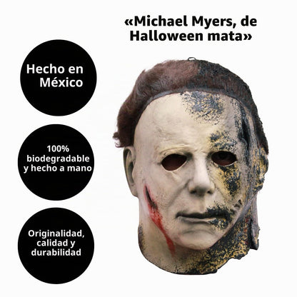 Halloween Kills Michael Myers, Máscara Oficial de la película Halloween Kills 2021 de Terror Ideal para Disfraz o Colección