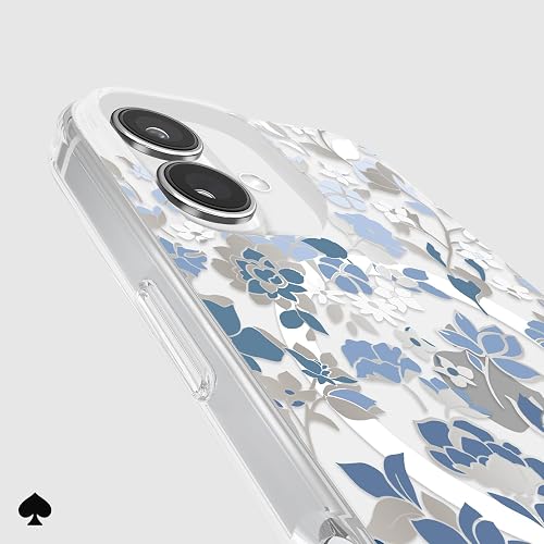 Kate Spade New York - Funda para iPhone 16, diseño de Flores Azules