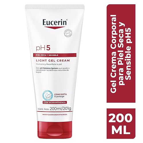 Eucerin Crema Corporal Ultra Ligera Ph5 (200 Ml) Enriquecida Con Dexpantenol, Rápida Absorción Sin Dejar Residuos Para Piel Seca Y Sensible