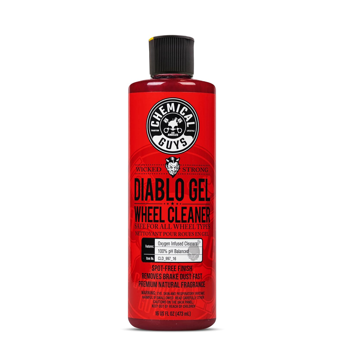 Chemical Guys Diablo Limpiador Concentrado en Gel para Ruedas CLD_997_16SW, 473 ml, Rojo