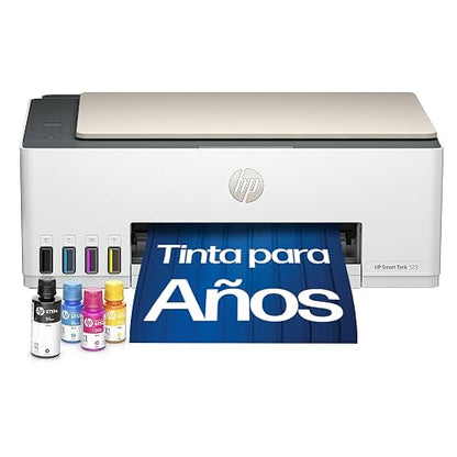 HP Impresora Multifuncional Smart Tank 523, Tinta Continua, Todo-en-Uno, Color, USB, DÚPLEX (Doble Cara) Manual, Impresión, Copiado, Escaneo, Garantía 1 año (4A8S2A)