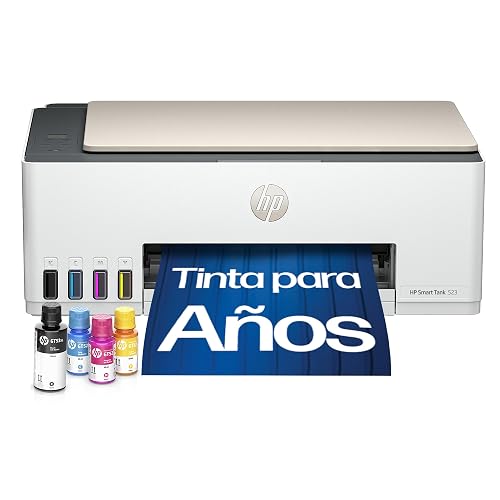 HP Impresora Multifuncional Smart Tank 523, Tinta Continua, Todo-en-Uno, Color, USB, DÚPLEX (Doble Cara) Manual, Impresión, Copiado, Escaneo, Garantía 1 año (4A8S2A)