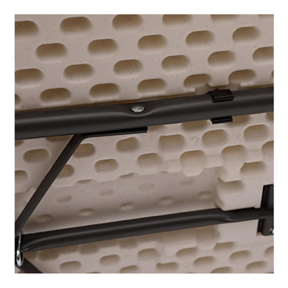 Mesa plegable Iceberg de 30" x 60", platino, serie Indestructible TOO 500 (HECHO EN EE. UU.)