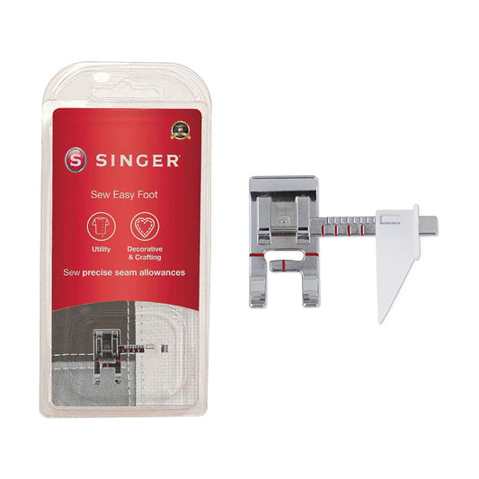 Singer Sewing Machine Presser Foot | Pie de costura superior de precisión, costuras de borde precisas, compatible con el hogar de vástago bajo
