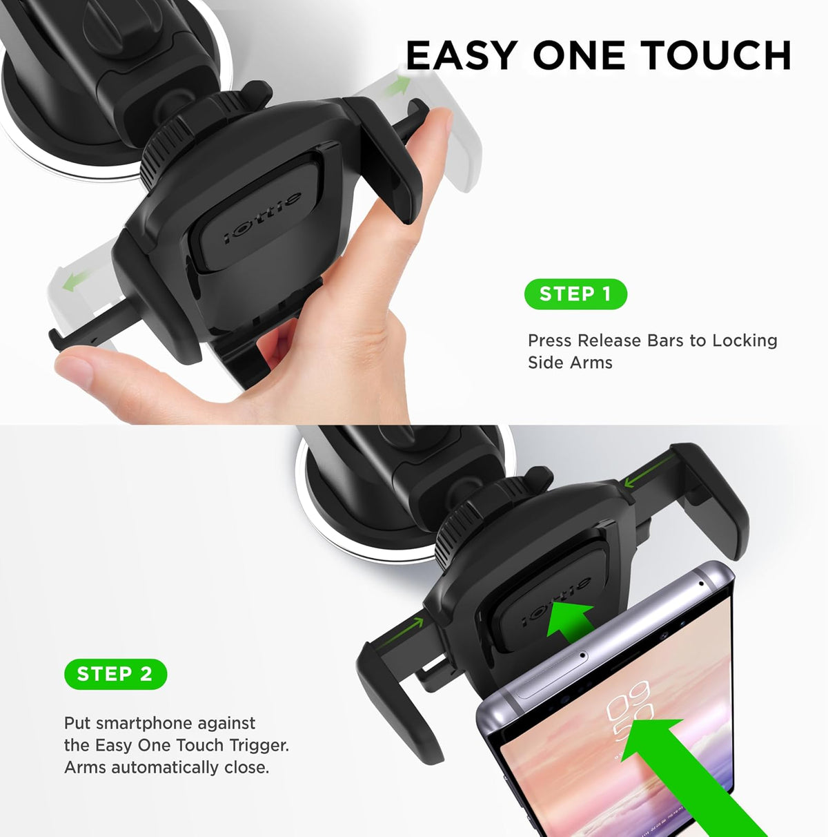 iOttie Soporte de Rejilla de Ventilación para Automóvil, Dashboard, Negro