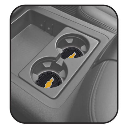 Plasticolor Chevrolet Bowtie Posavasos, Dorado y Negro, 000648R01