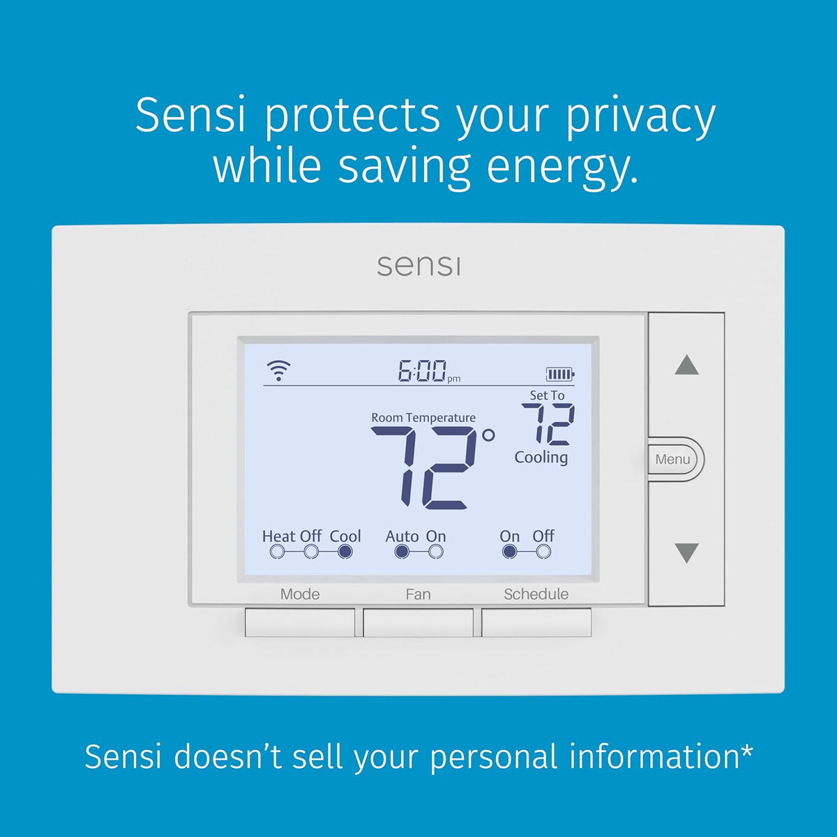 Emerson Sensi Termostato WiFi para Smart Home, hazlo tú mismo con kit de casa, 1, Blanco