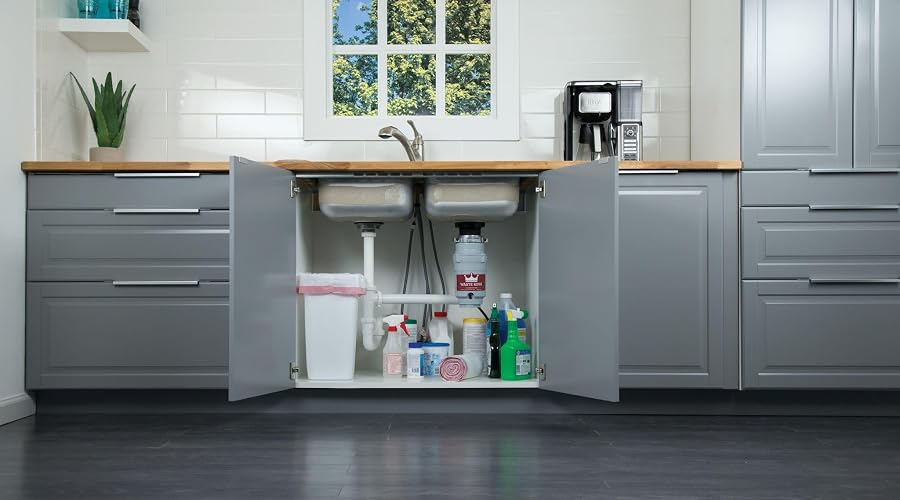Residuos King l-1001 Legend Series 1/2 HP Continuous Feed Operation Garbage Disposer (con cable de alimentación)