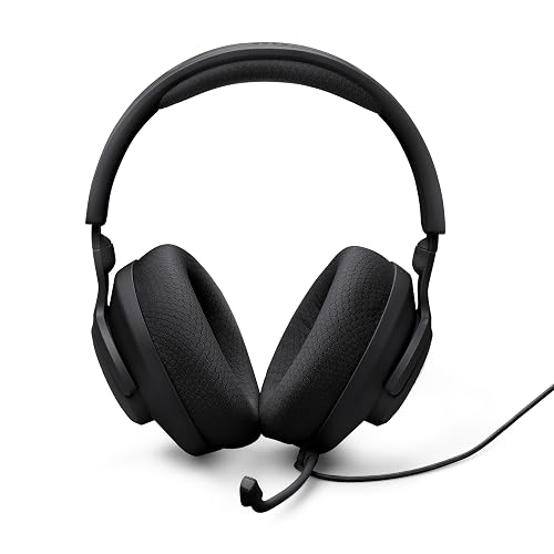 JBL Quantum 100M2 - Audífonos alambricos integrales para Gaming con Cable y micrófono Extraible con opción de silenciar - Negro