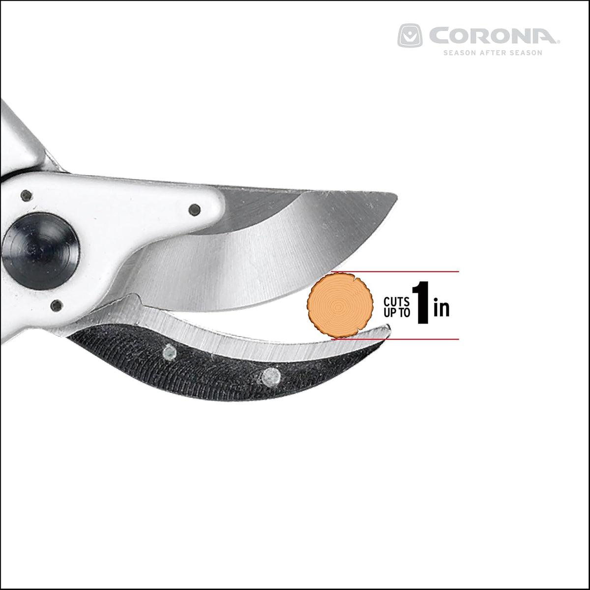 Corona BP 6250 Podadora de Puente Aluminio, color Rojo, 1" Recta