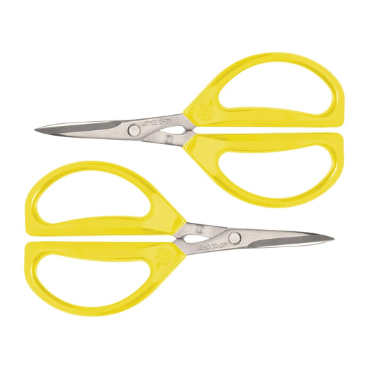 Joyce Chen Original Unlimited Tijeras de cocina multiusos con asas cómodas, color amarillo, paquete de 2